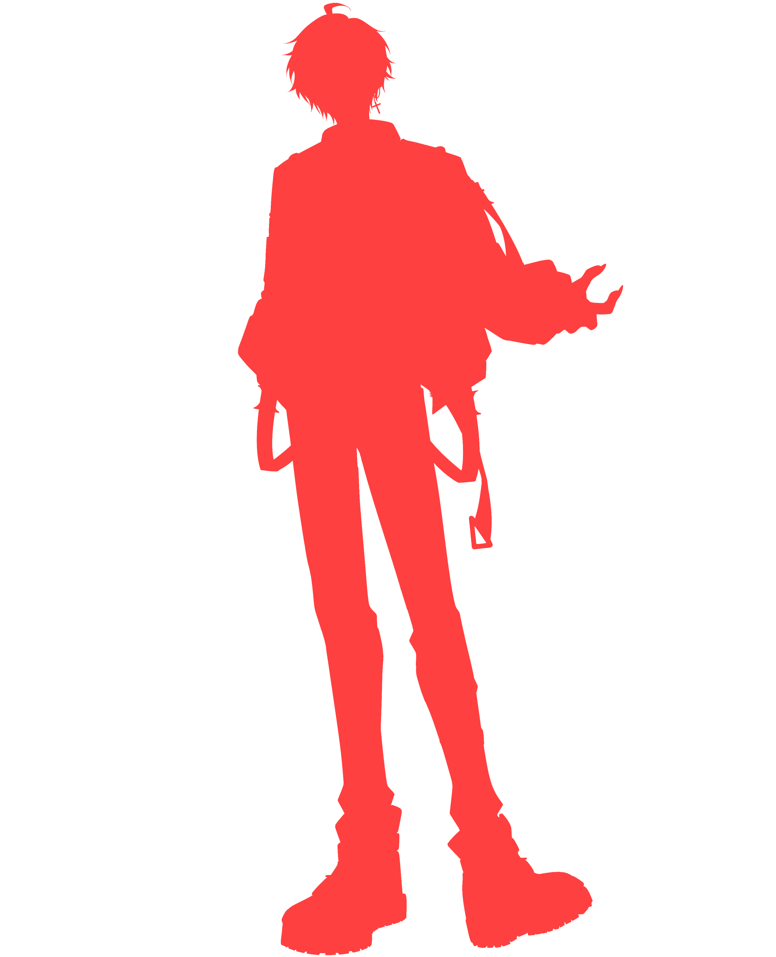紅神ハイセ シルエット